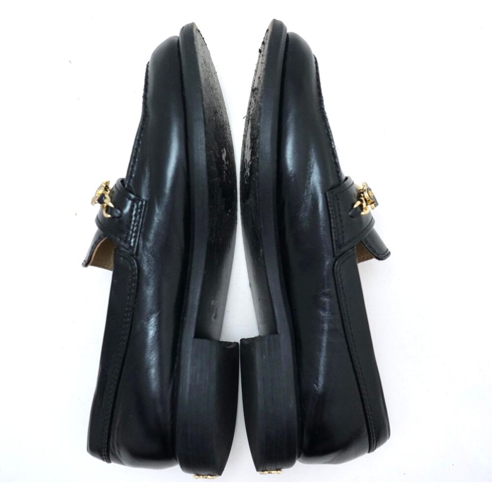 Chanel Penny Loafers Moccasins Charms Black Womens 41C - Picture 11 of 11